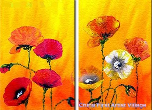 Dafen Oil Painting on canvas flower -set209